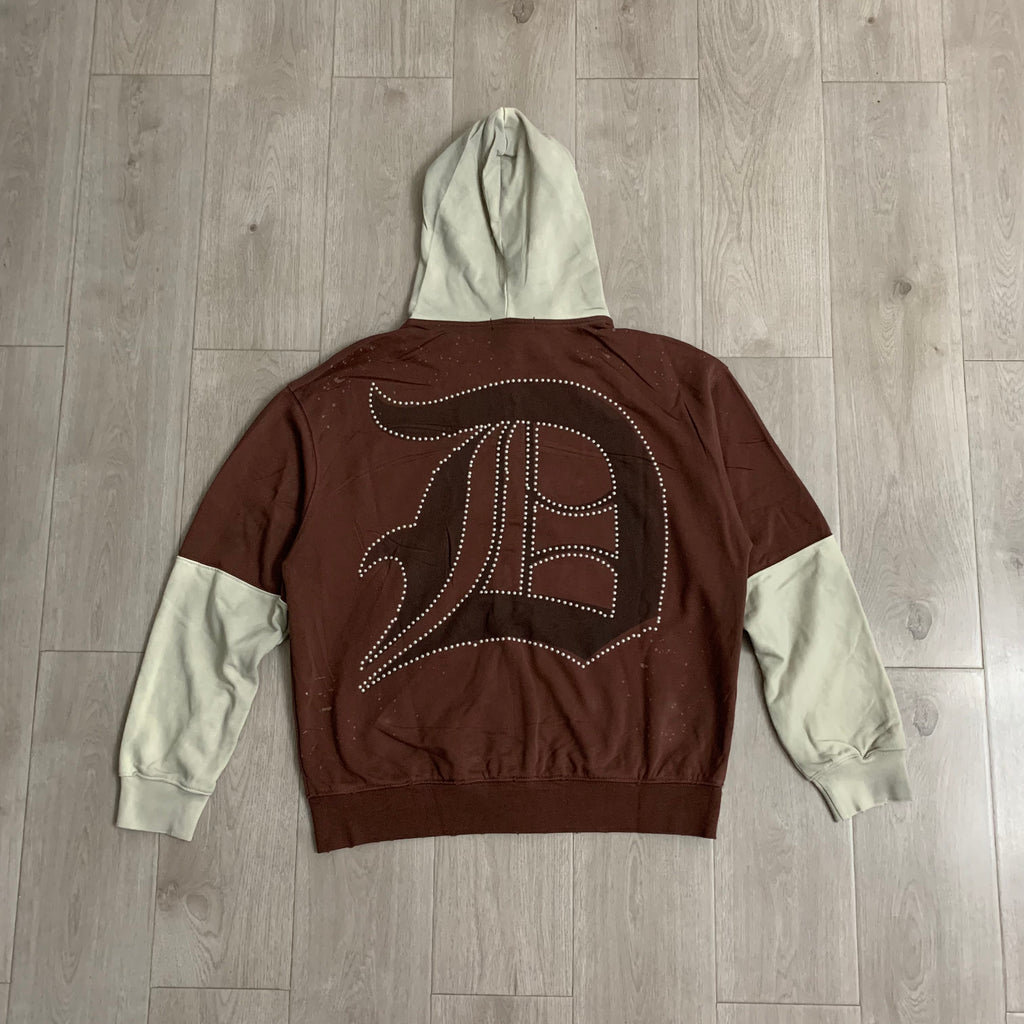 Sudadera DUAA 'Two-Tone Rhinestone' Zip-Up - Edición Streetwear Premium