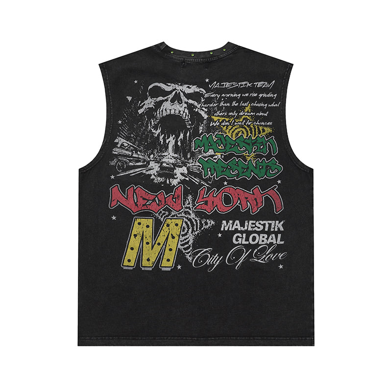 Camiseta Sin Mangas 'NYC Graphic' - Edición Streetwear Vintage