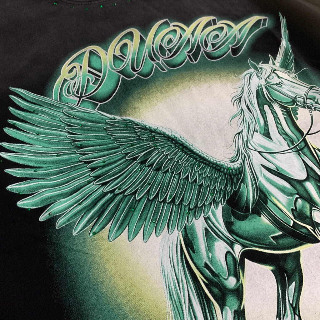 Camiseta Manga Larga Gráfica 'Pegasus Vision' con Pedrería - Edición Streetwear