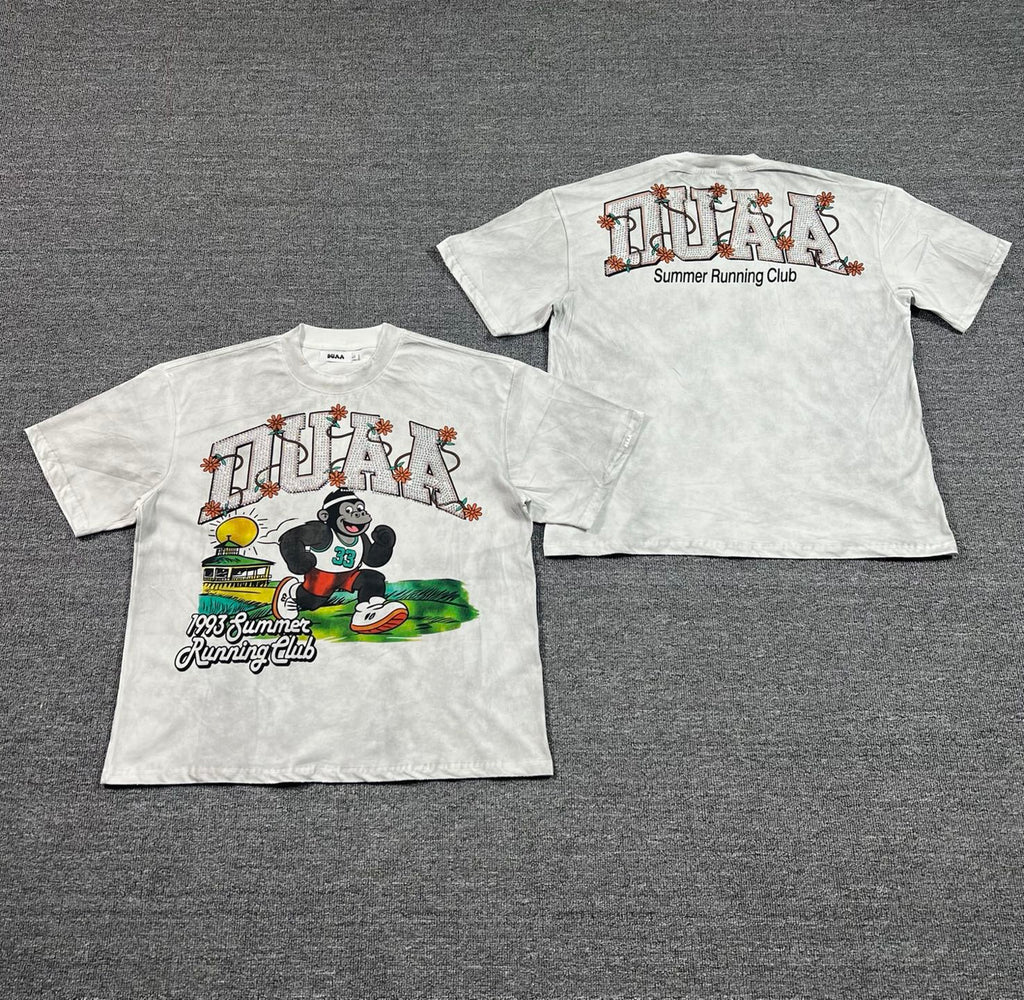 Camiseta Oversize Gráfica 'Summer Running Club' - Edición Streetwear
