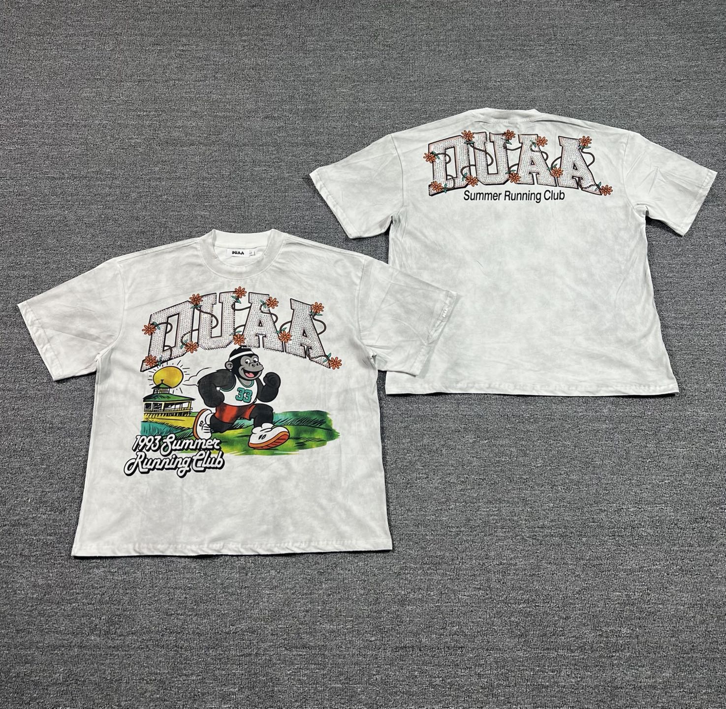 Camiseta Oversize Gráfica 'Summer Running Club' - Edición Streetwear