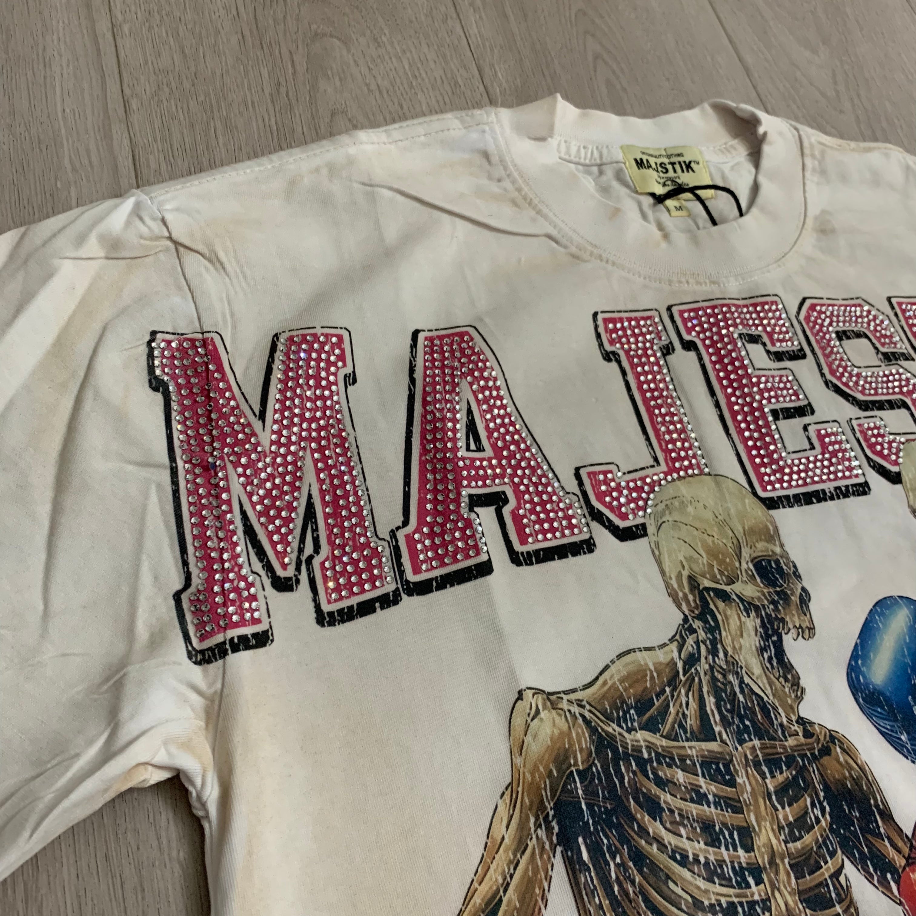 Camiseta Oversize 'Skeleton Boxing' - Edición Streetwear Vintage