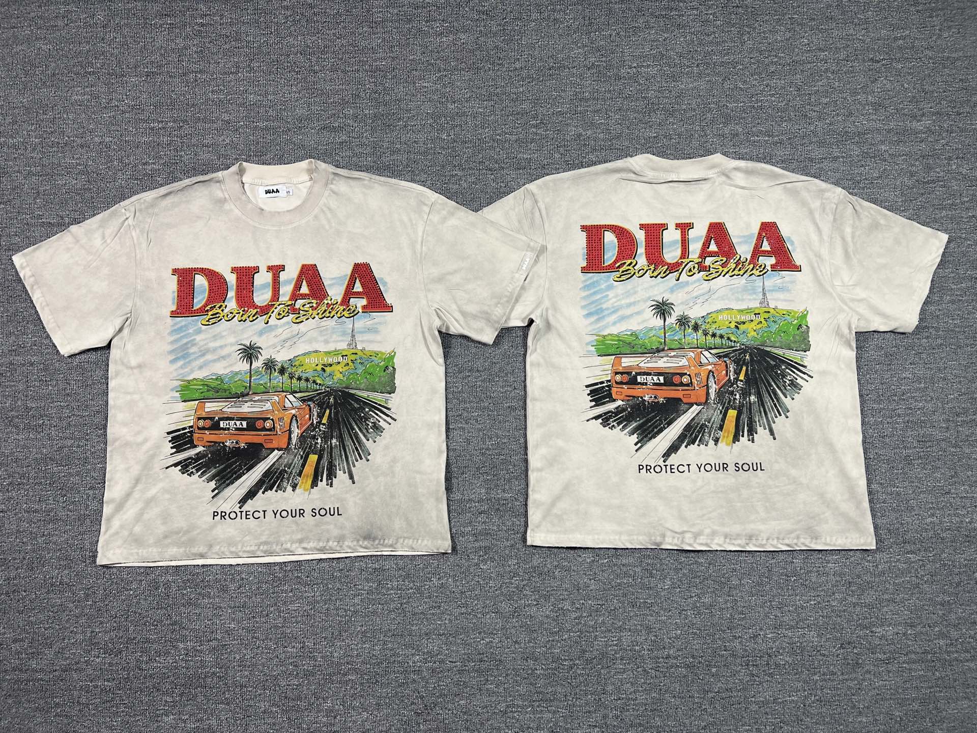 Camiseta Oversize Gráfica 'Born to Shine' - Edición Streetwear