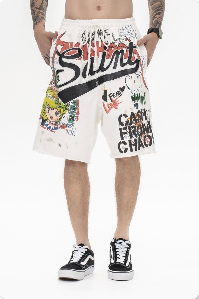 Shorts 'Saint' - Edición Streetwear Artística