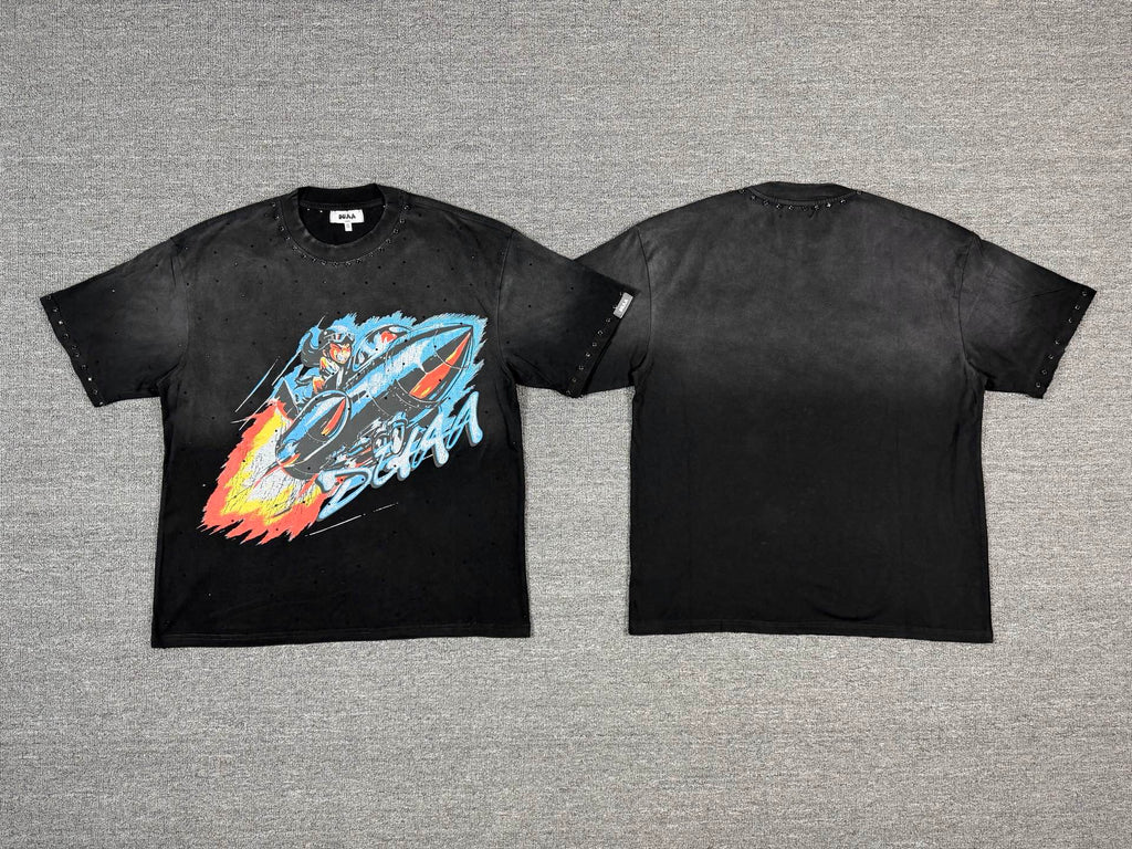 Camiseta Oversize 'Jet Fighter' con Estoperoles - Edición Streetwear Premium