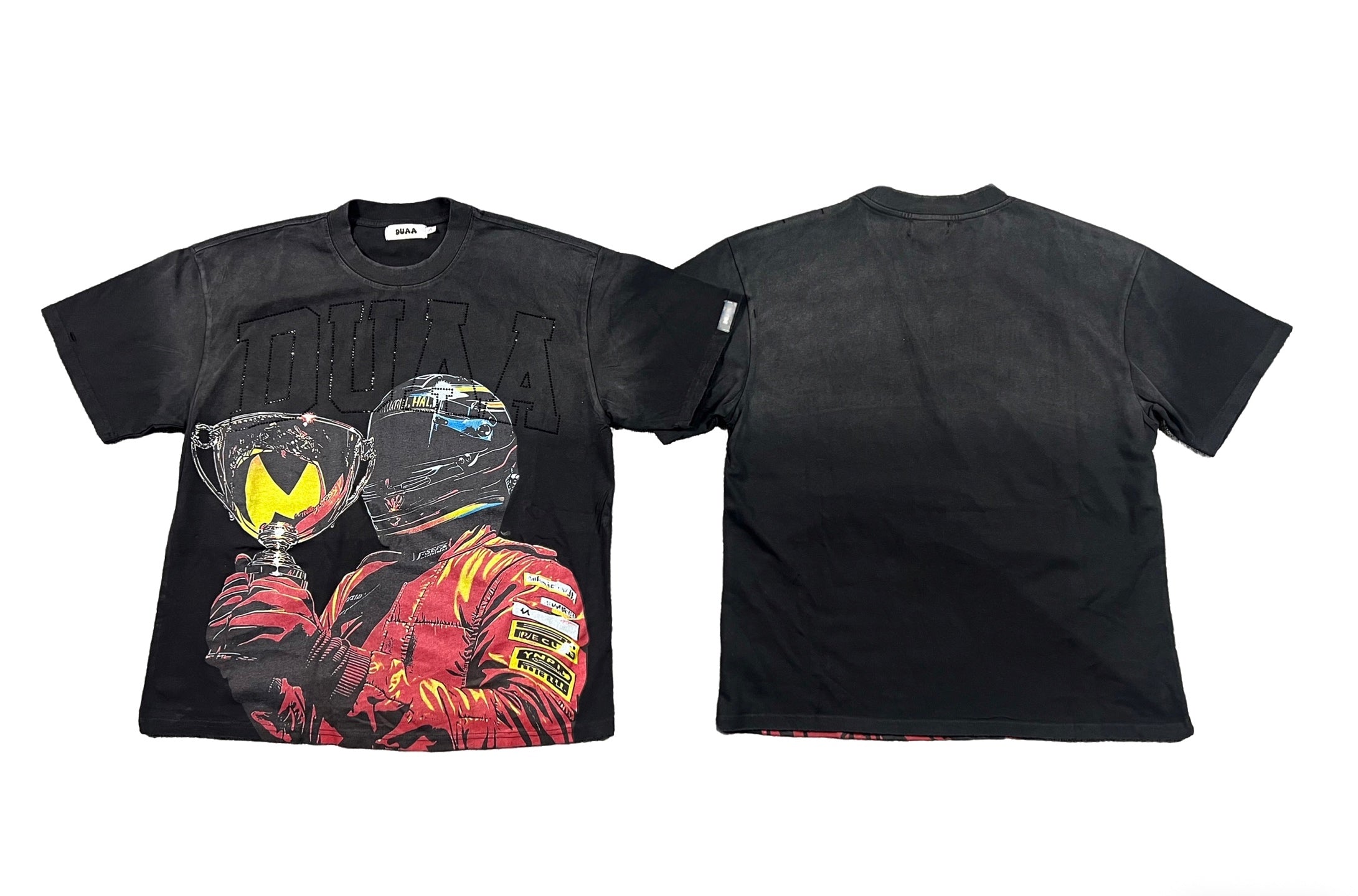 Camiseta Oversize Gráfica 'Racing Champion' - Edición Streetwear