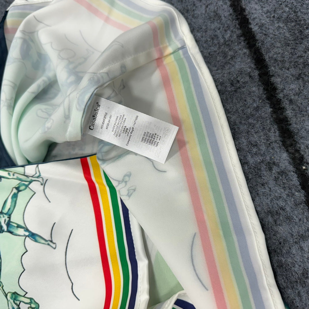 Camisa 'Sport Heritage' con Estampado Artístico - Edición Resort Luxe