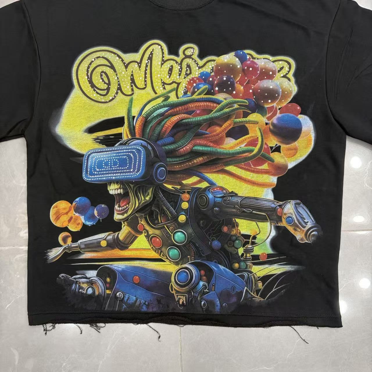 Camiseta Oversize 'Cyber-Vision' - Edición Streetwear Futurista
