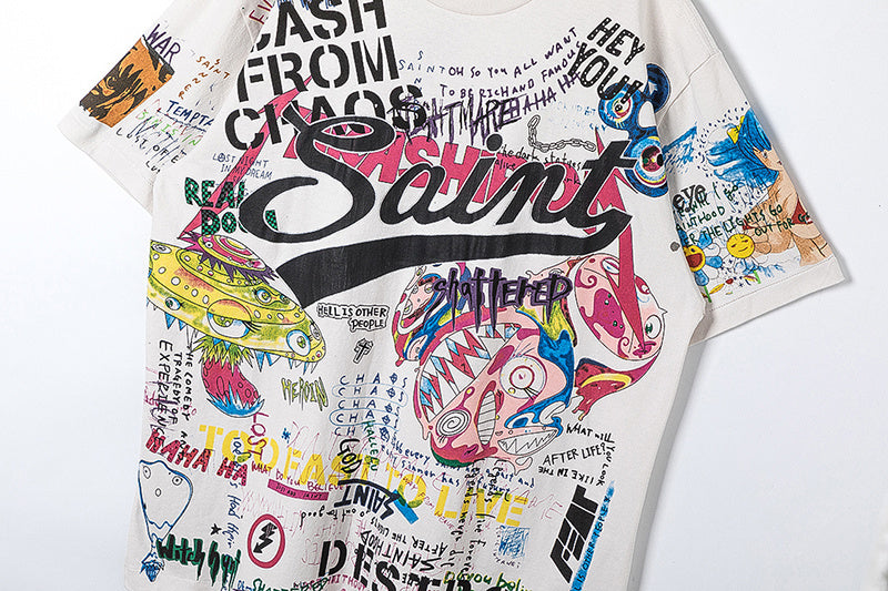 Camiseta Oversize 'Urban Chaos' - Edición Streetwear Artístico