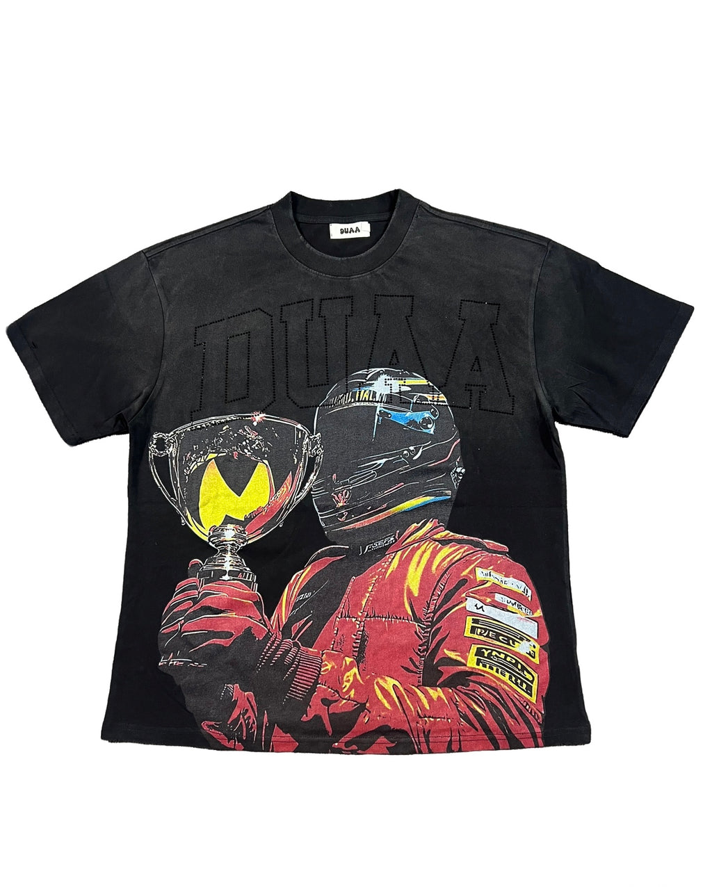 Camiseta Oversize Gráfica 'Racing Champion' - Edición Streetwear