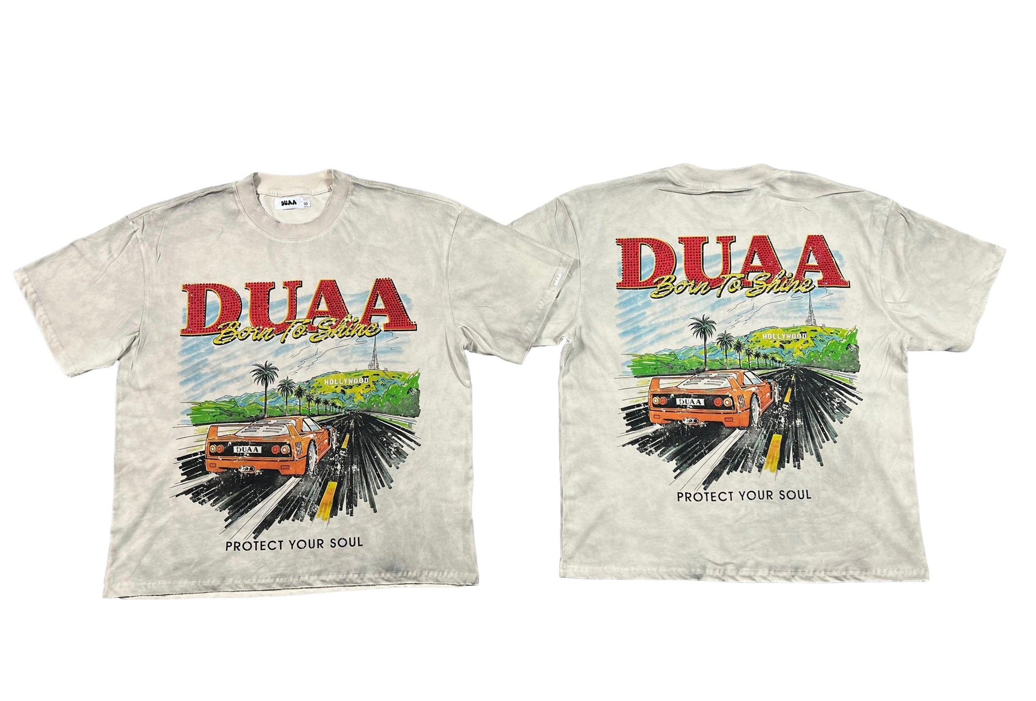 Camiseta Oversize Gráfica 'Born to Shine' - Edición Streetwear