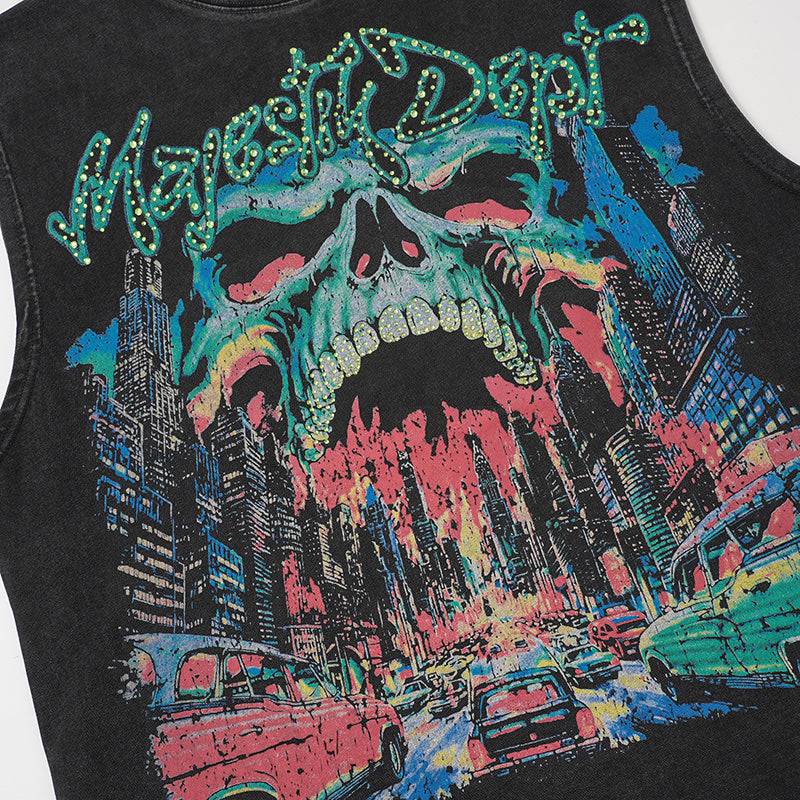 Camiseta Sin Mangas 'NYC Graphic' - Edición Streetwear Vintage