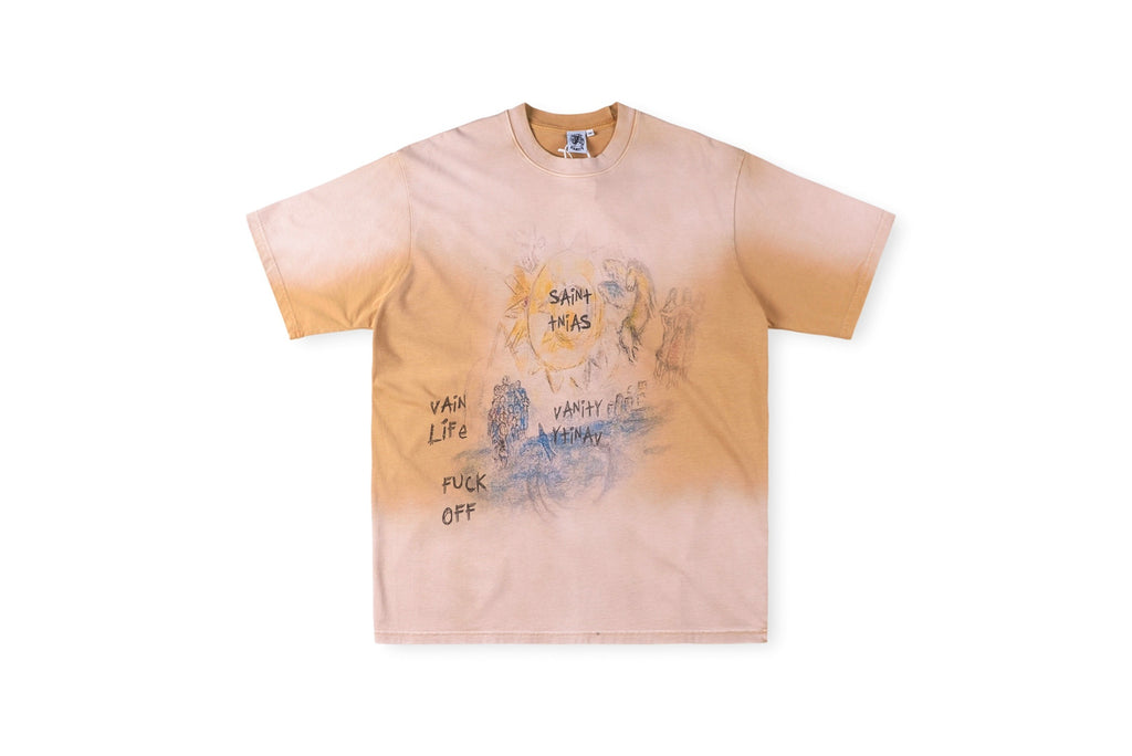 Camiseta Oversize Gráfica 'Vain Life Sketch' - Edición Streetwear Vintage