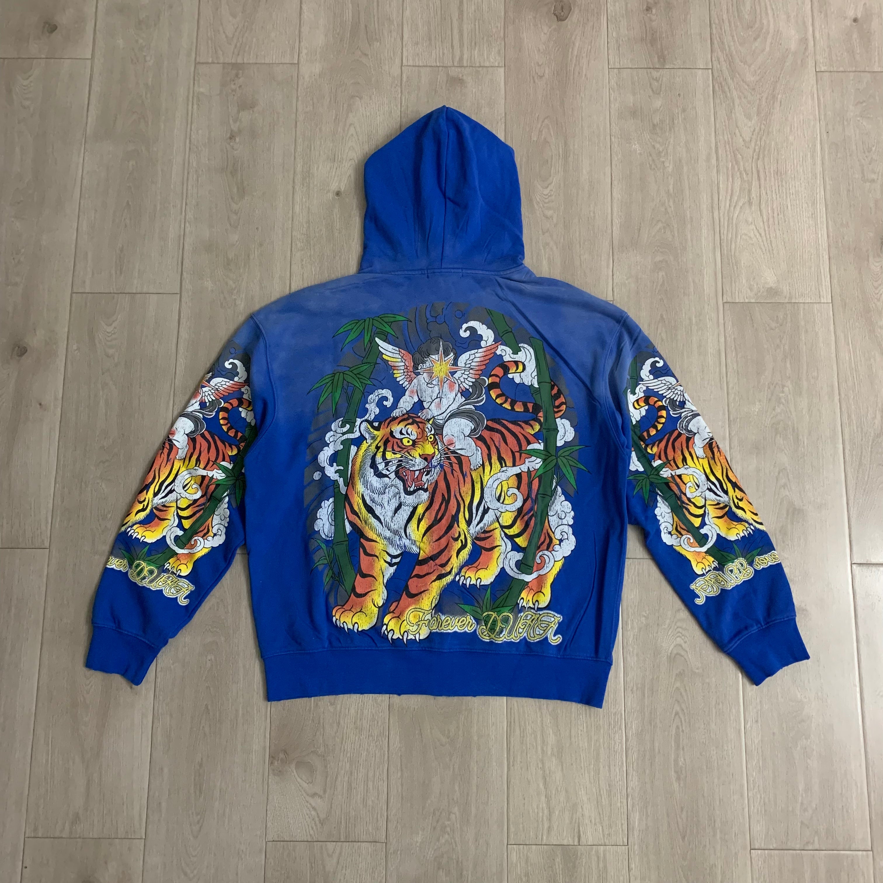 Sudadera 'Angel & Tiger' Zip-Up - Edición Streetwear Artística