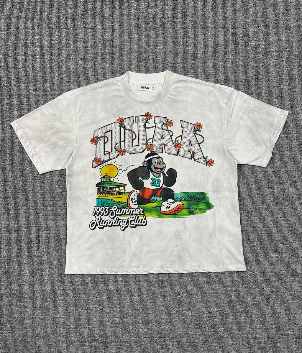 Camiseta Oversize Gráfica 'Summer Running Club' - Edición Streetwear