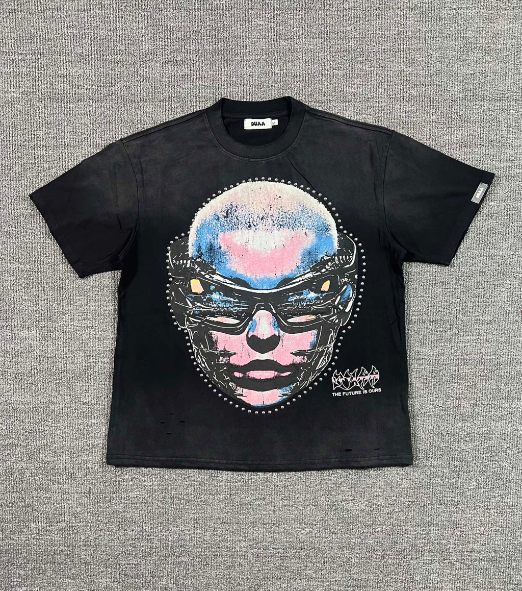 Camiseta Oversize Gráfica 'Future Vision' - Edición Streetwear