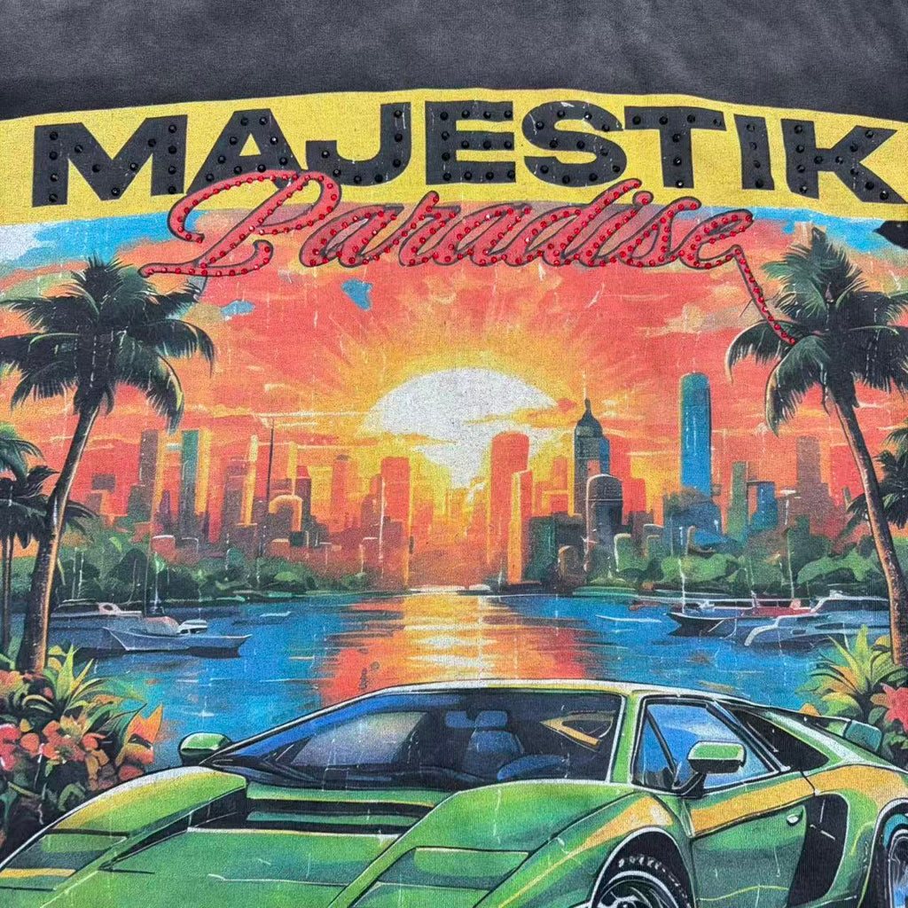 Camiseta Oversize 'Supercar Paradise' - Edición Streetwear Vintage