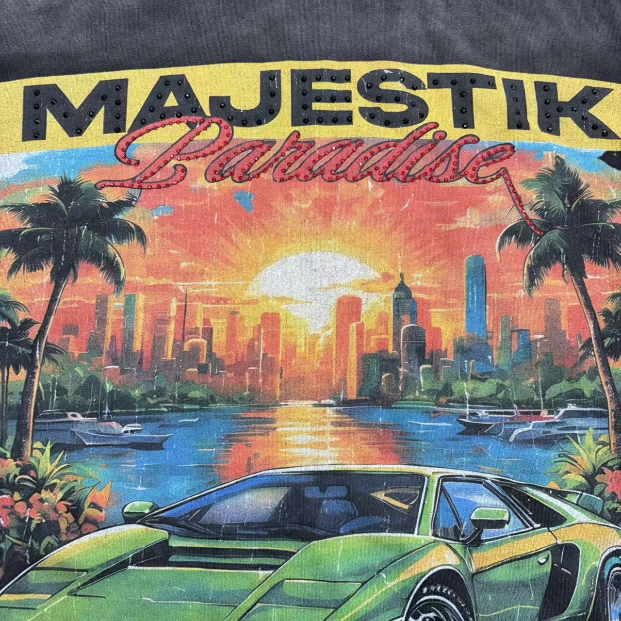 Camiseta Oversize 'Supercar Paradise' - Edición Streetwear Vintage