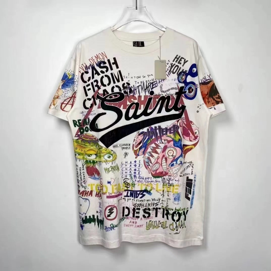 Camiseta Oversize 'Urban Chaos' - Edición Streetwear Artístico