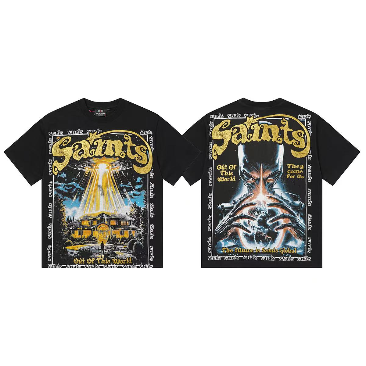 Camiseta Oversize Gráfica 'Saint & Sinner' - Edición Streetwear de Alto Impacto