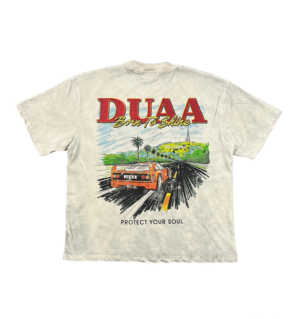 Camiseta Oversize Gráfica 'Born to Shine' - Edición Streetwear