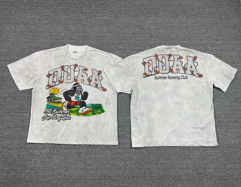 Camiseta Oversize Gráfica 'Summer Running Club' - Edición Streetwear