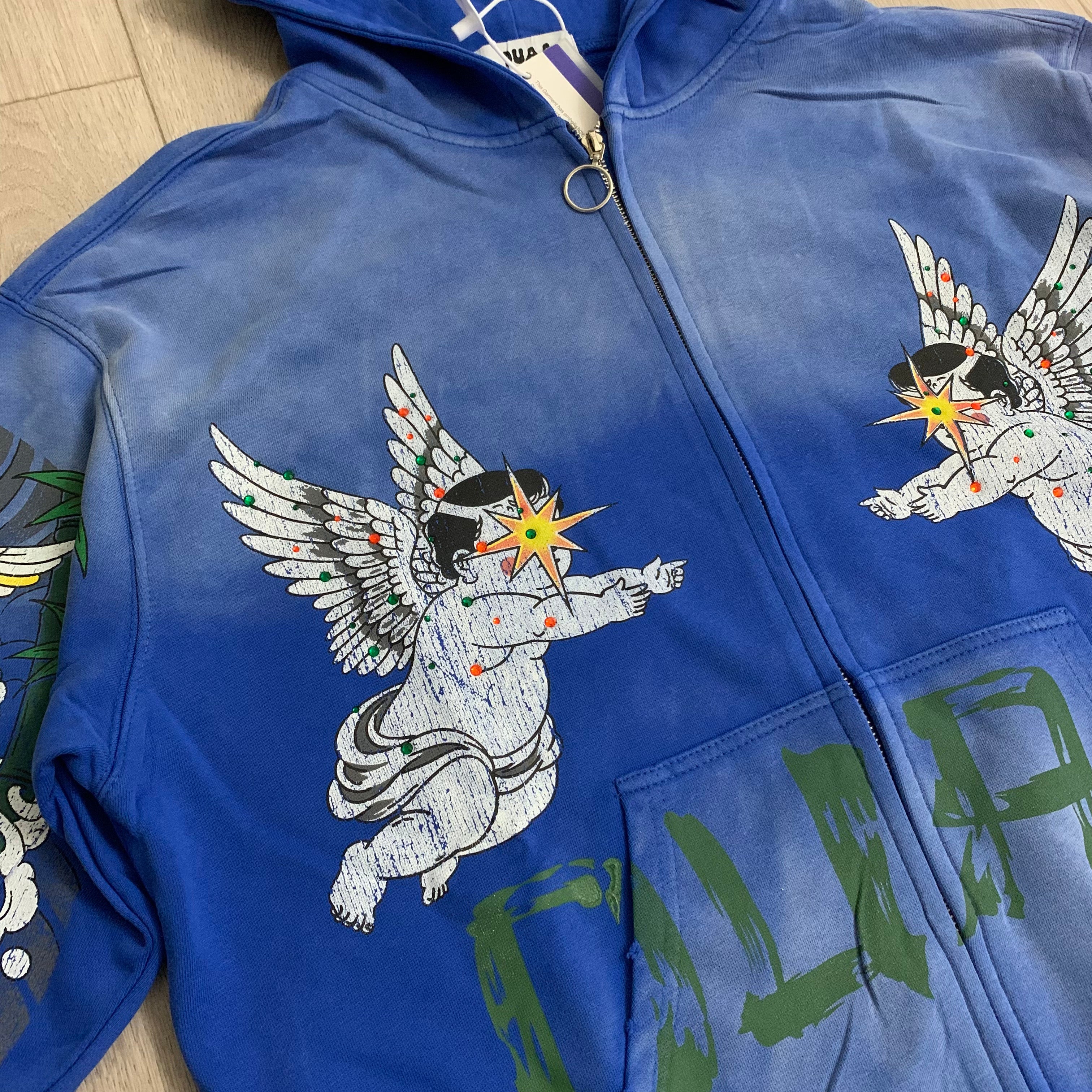 Sudadera 'Angel & Tiger' Zip-Up - Edición Streetwear Artística