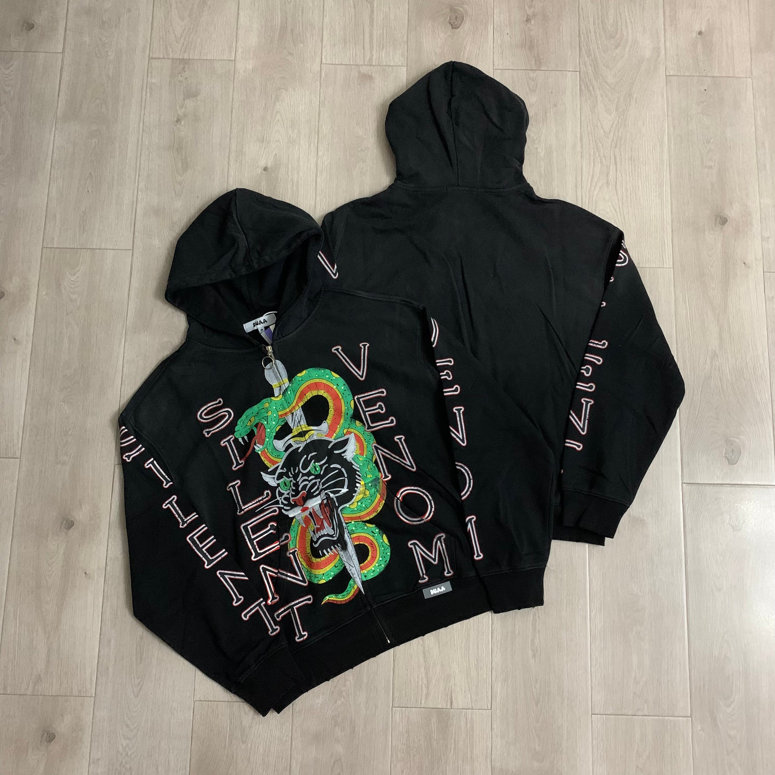 Sudadera 'Silent Venom' Zip-Up - Edición Streetwear Premium