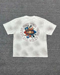 Camiseta Oversize Gráfica 'All Wired' con Detalle de Pedrería - Edición Streetwear