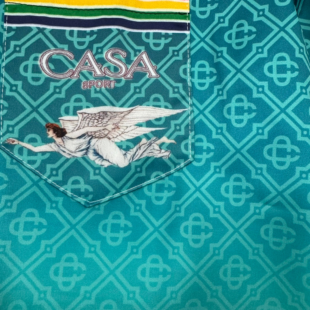 Camisa 'Sport Heritage' con Estampado Artístico - Edición Resort Luxe