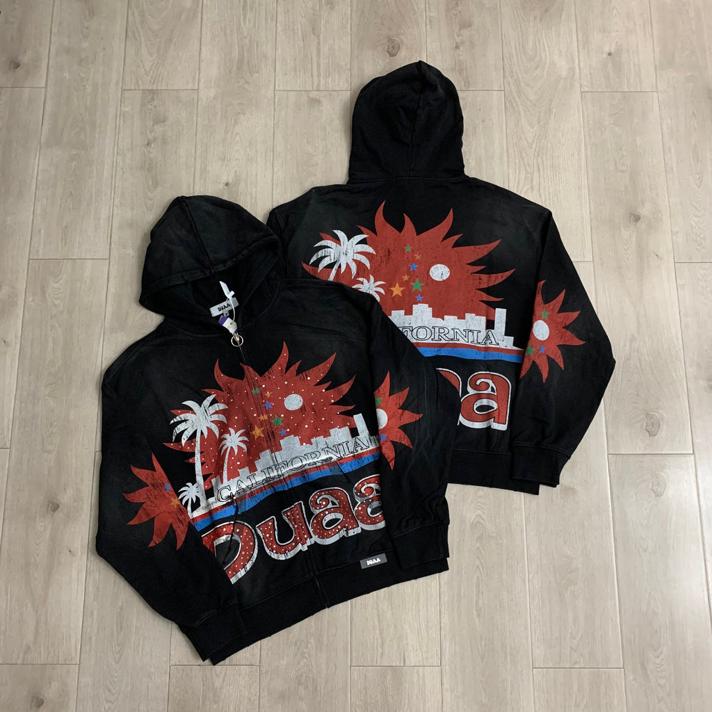 Sudadera 'California Sunset' Zip-Up - Edición Streetwear Vintage