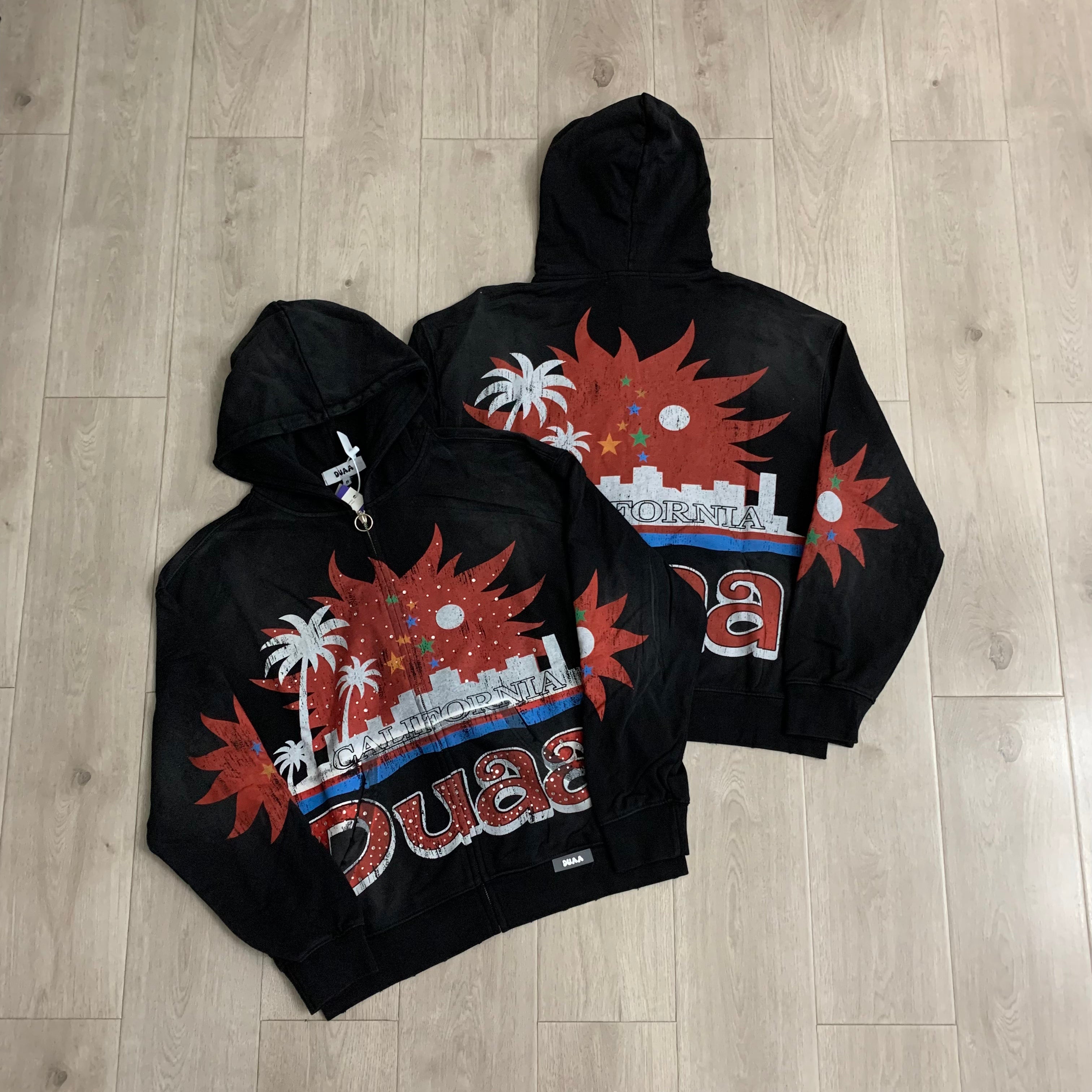 Sudadera 'California Sunset' Zip-Up - Edición Streetwear Vintage