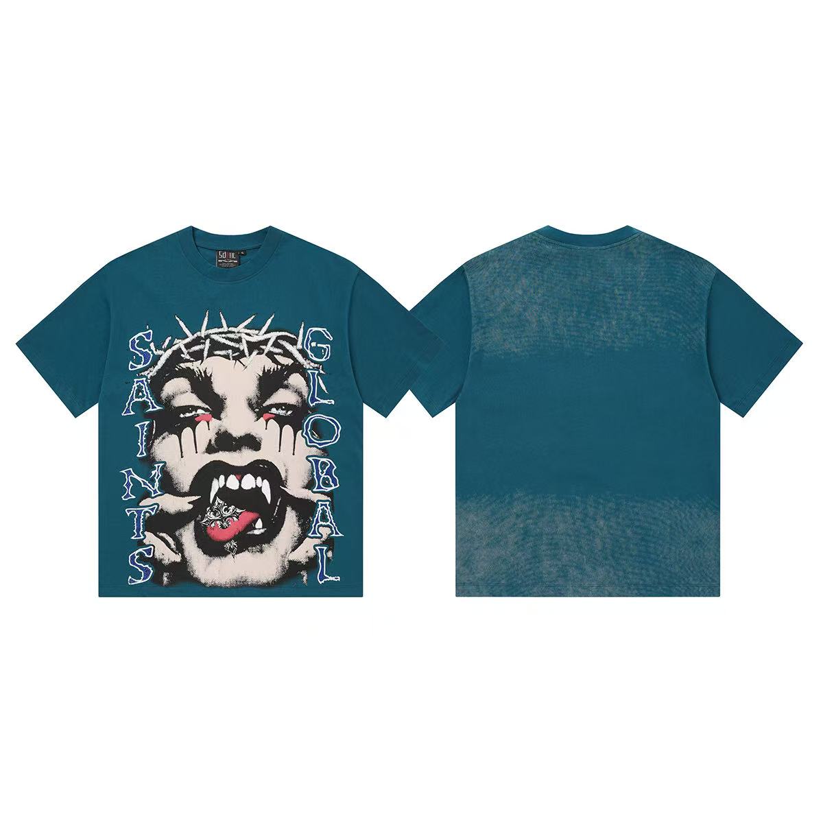 Camiseta Oversize Gráfica 'Saint & Sinner' - Edición Streetwear de Alto Impacto