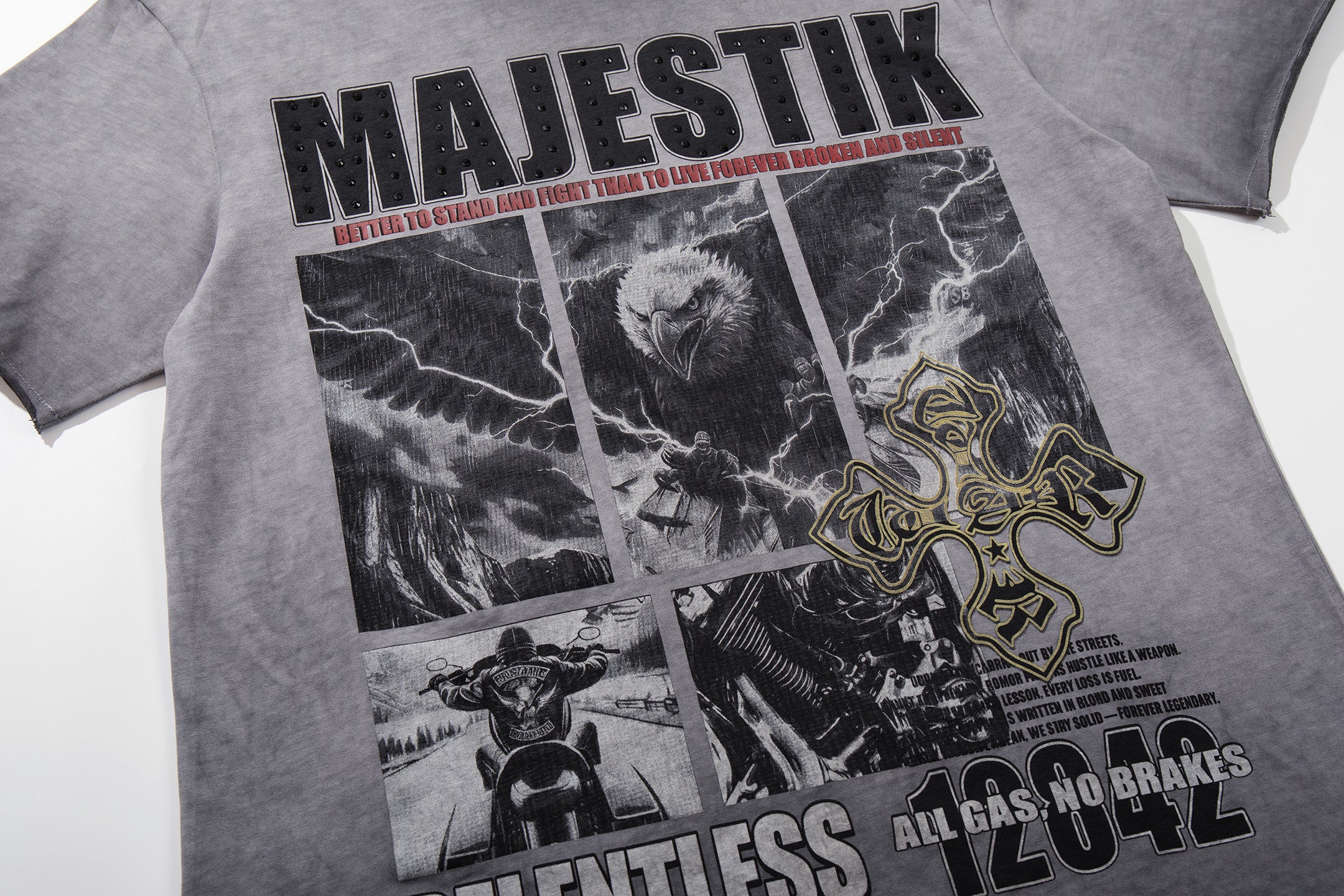 Camiseta Oversize 'Relentless Eagle' - Edición Streetwear Vintage
