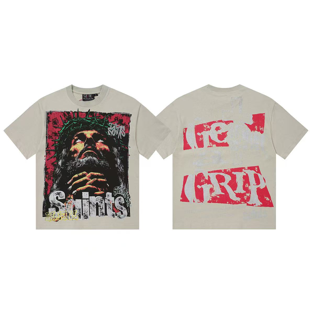 Camiseta Oversize Gráfica 'Saint & Sinner' - Edición Streetwear de Alto Impacto