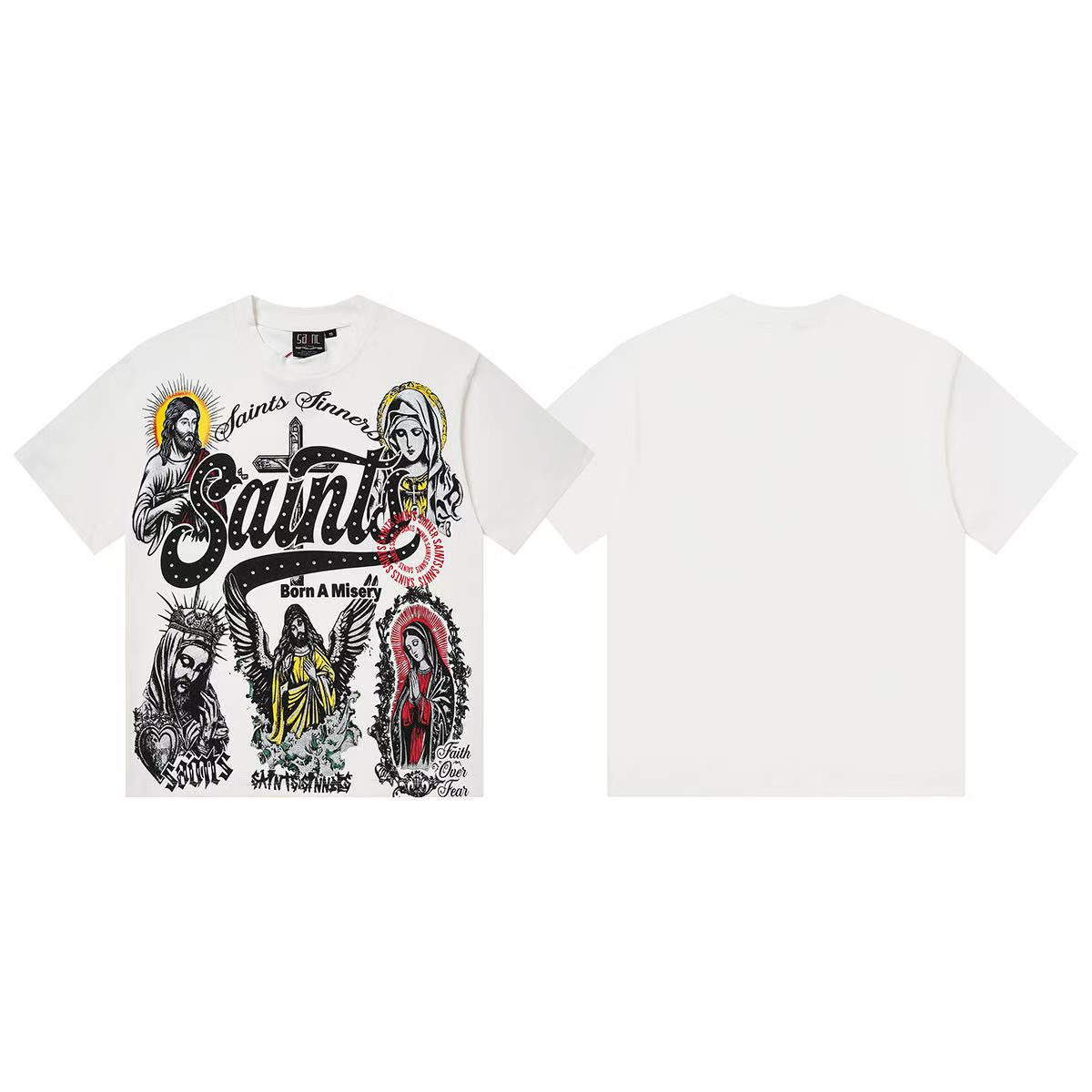 Camiseta Oversize Gráfica 'Saint & Sinner' - Edición Streetwear de Alto Impacto