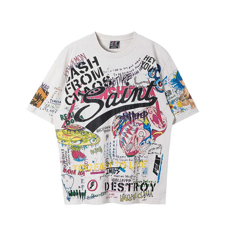 Camiseta Oversize 'Urban Chaos' - Edición Streetwear Artístico