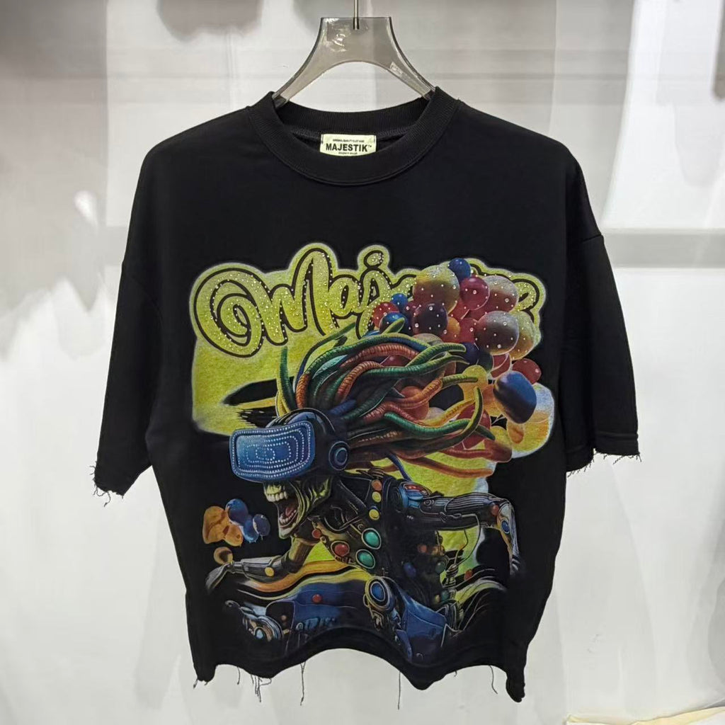 Camiseta Oversize 'Cyber-Vision' - Edición Streetwear Futurista