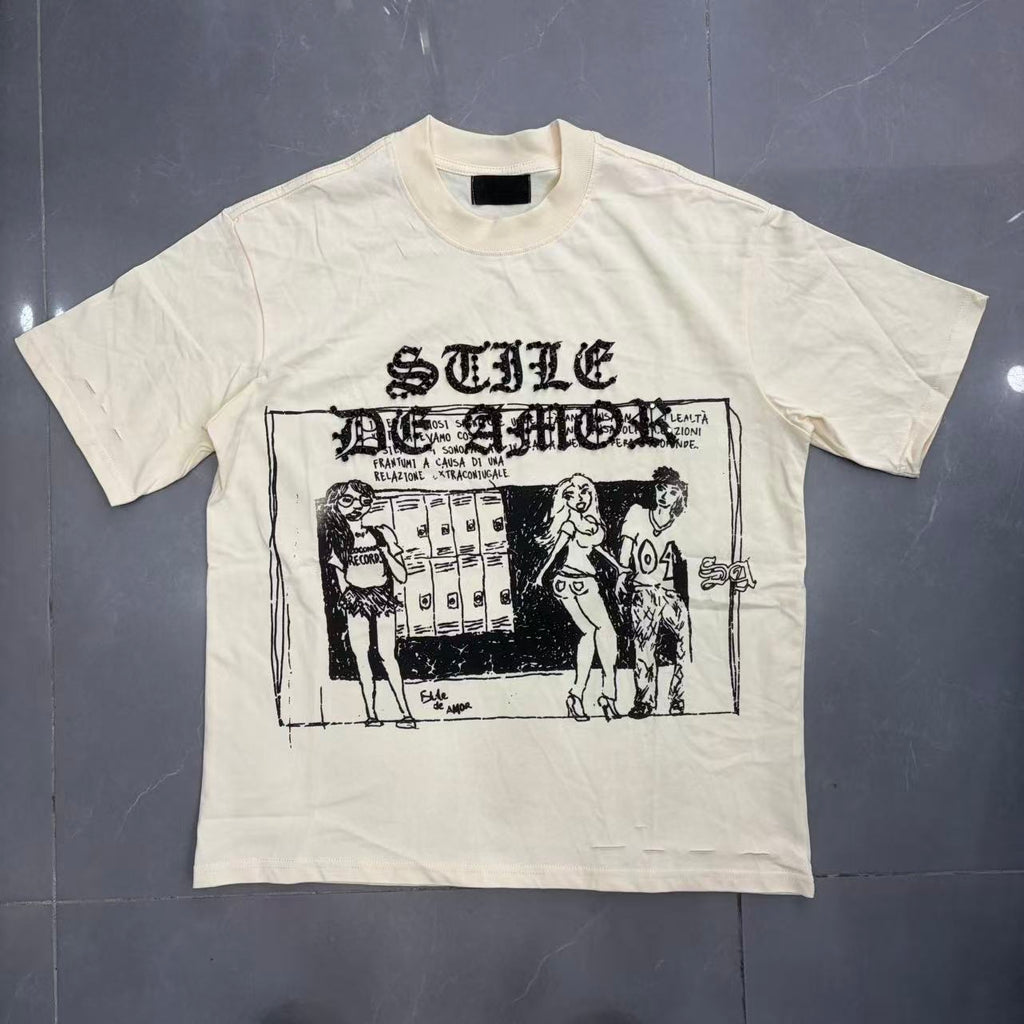 Camiseta Oversize 'Sketch Graphic' - Edición Streetwear Artístico