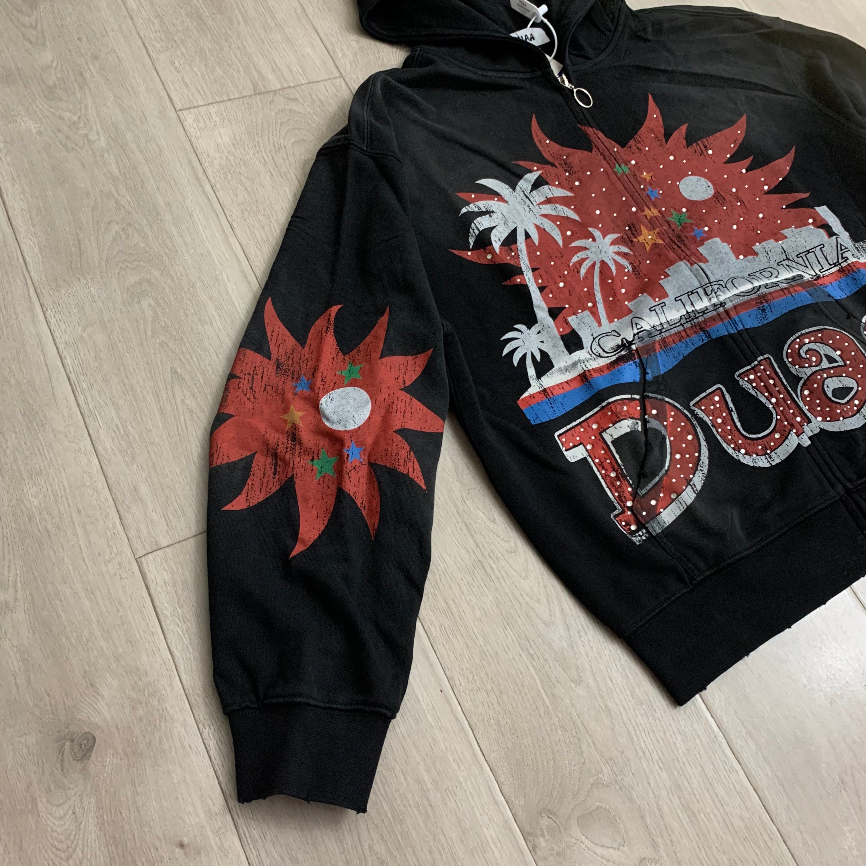 Sudadera 'California Sunset' Zip-Up - Edición Streetwear Vintage