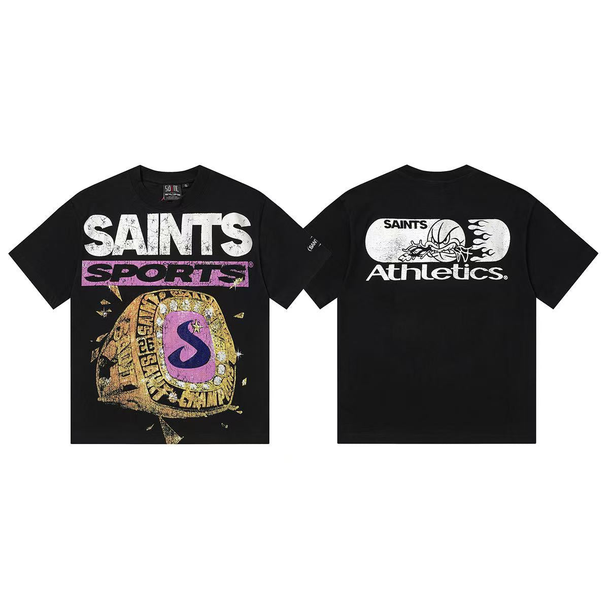 Camiseta Oversize Gráfica 'Saint & Sinner' - Edición Streetwear de Alto Impacto