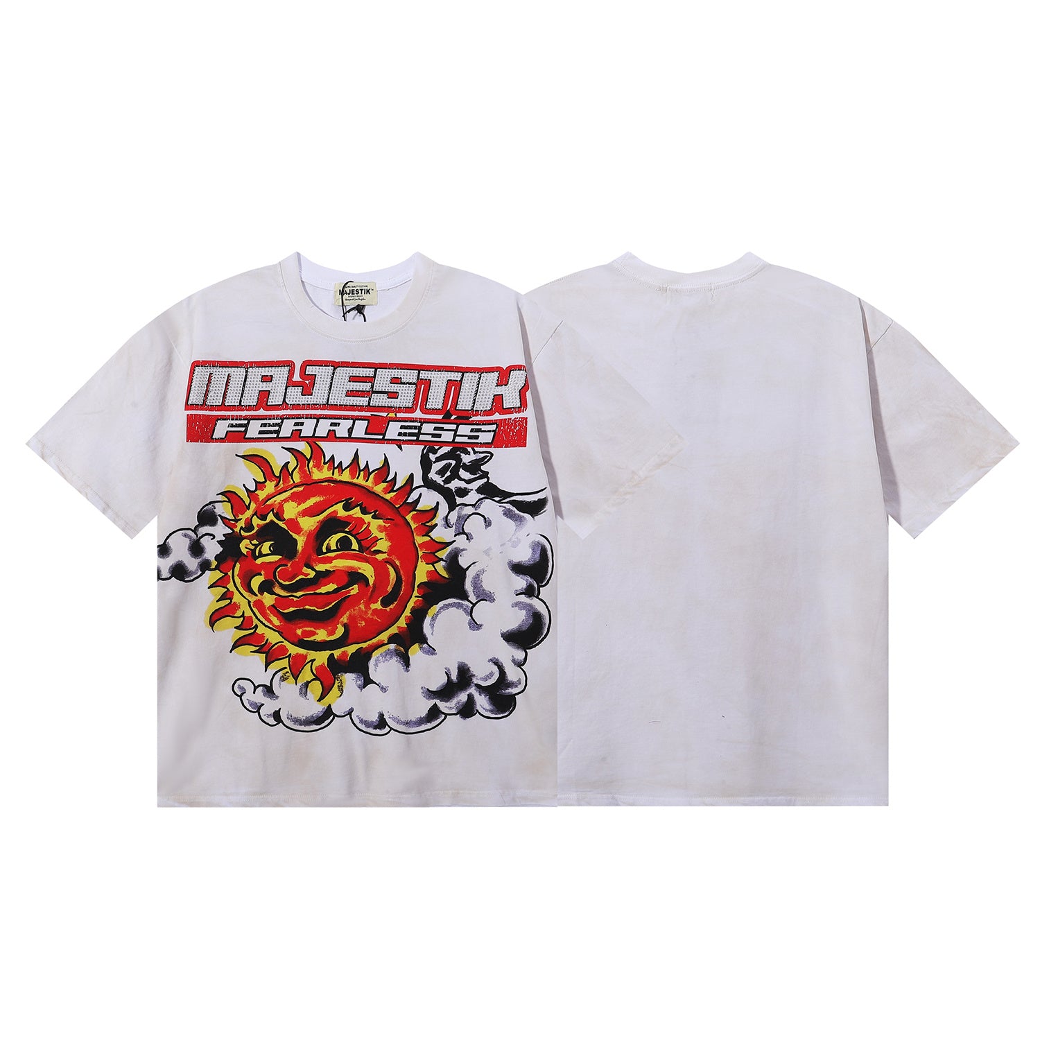 Camiseta Oversize Gráfica 'Fearless Sun' - Edición Streetwear