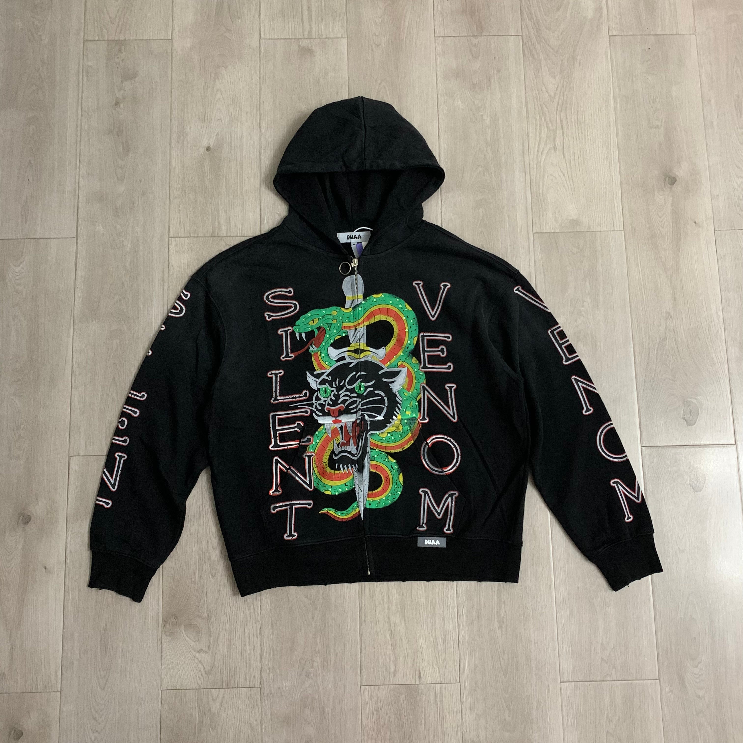 Sudadera 'Silent Venom' Zip-Up - Edición Streetwear Premium