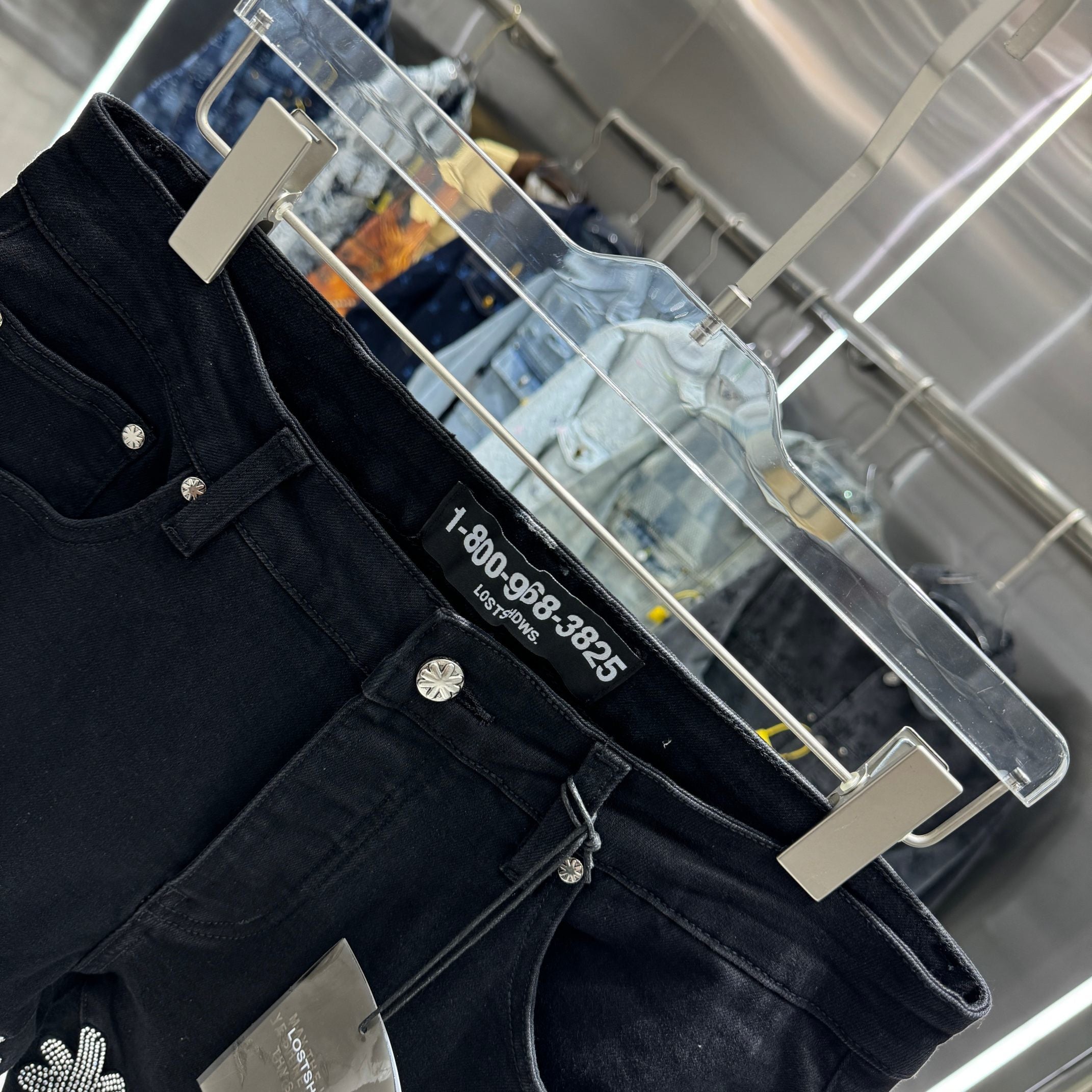 Jeans Denim 'Floral Rhinestone' - Edición Streetwear Vanguardista