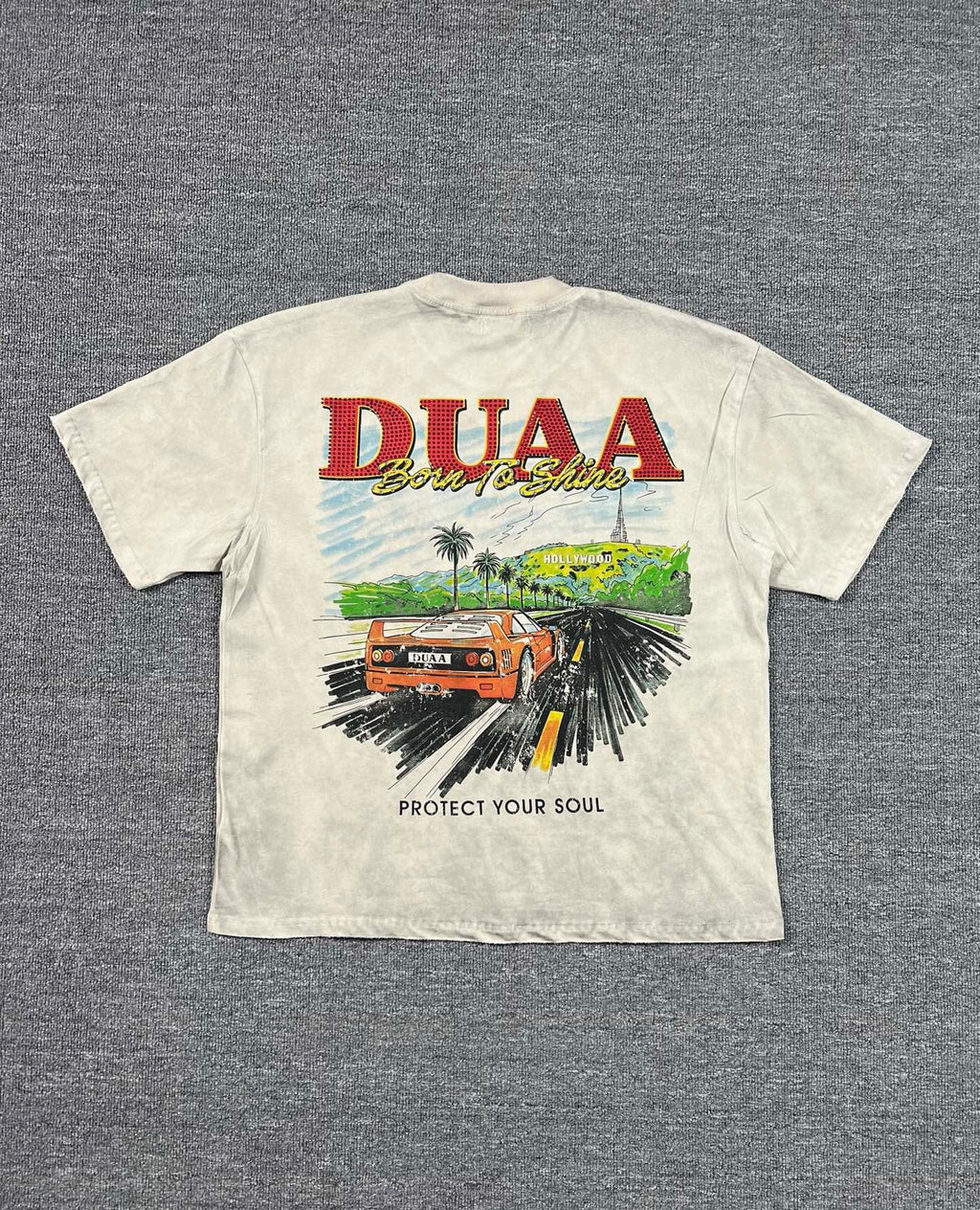 Camiseta Oversize Gráfica 'Born to Shine' - Edición Streetwear