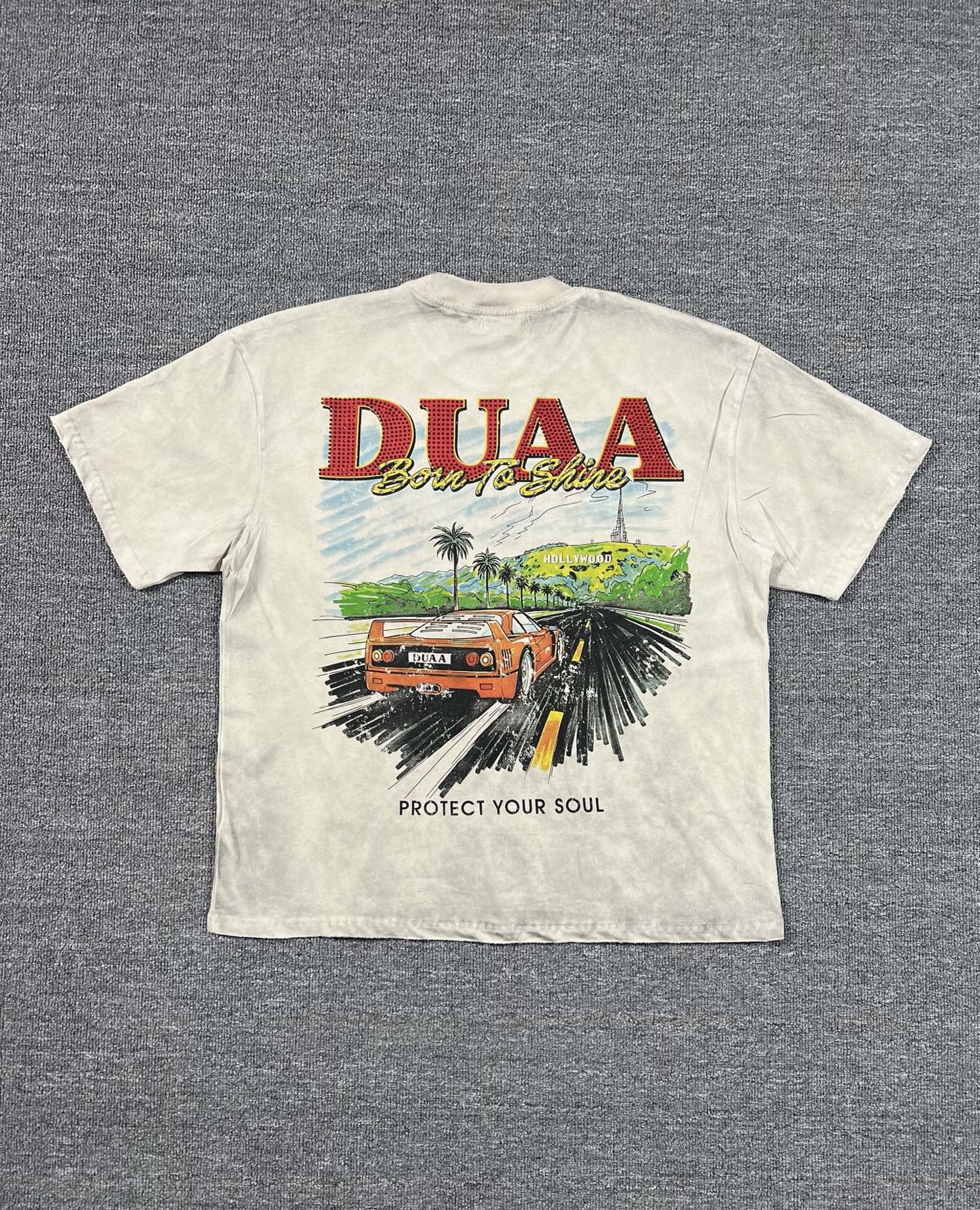 Camiseta Oversize Gráfica 'Born to Shine' - Edición Streetwear