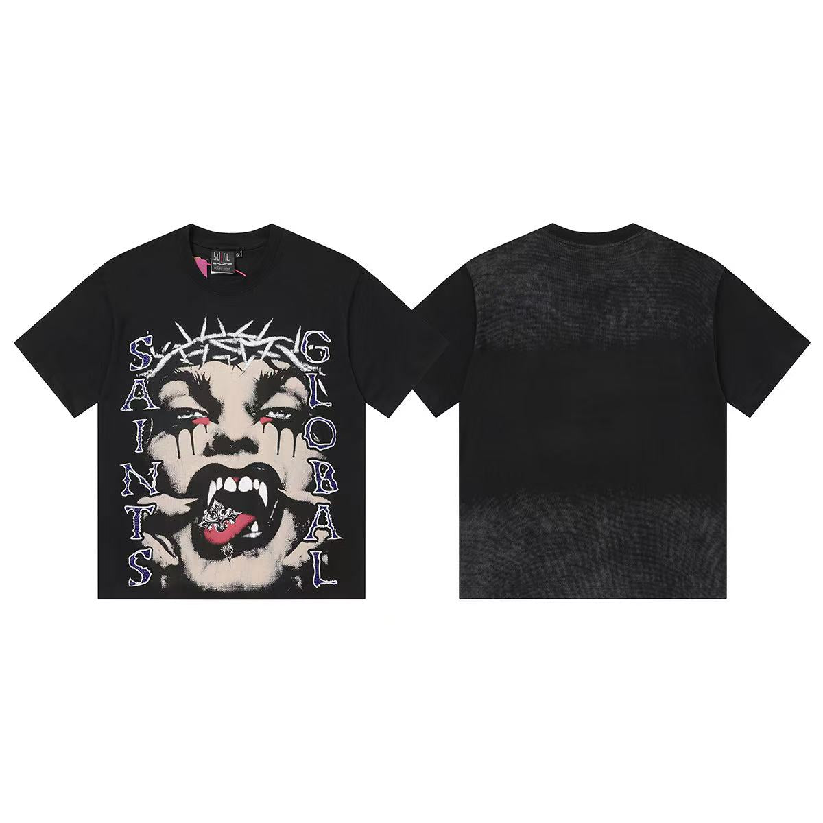 Camiseta Oversize Gráfica 'Saint & Sinner' - Edición Streetwear de Alto Impacto