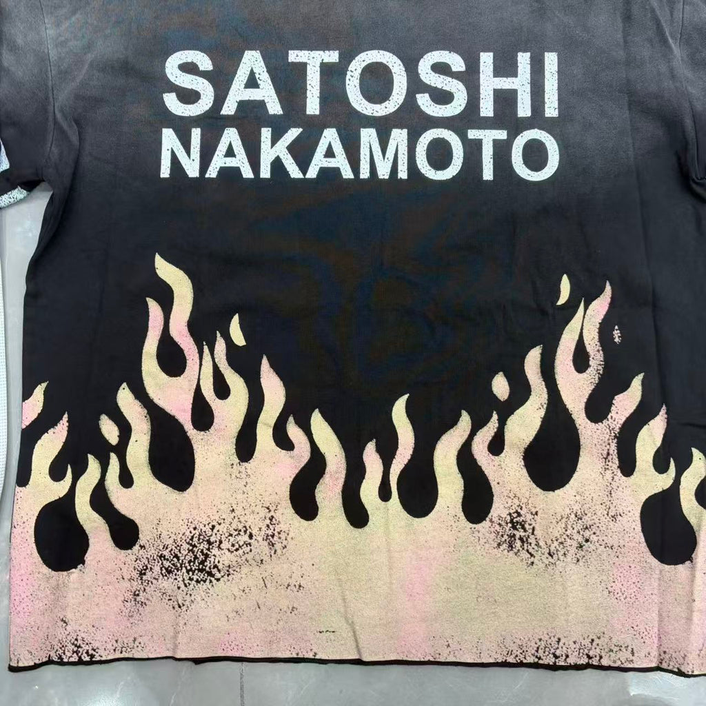 Camiseta 'Flame Graphic' de Manga Larga - Edición Streetwear Híbrida