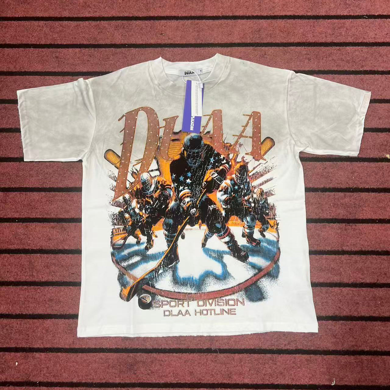 Camiseta Oversize Gráfica 'Sport Division Hockey' - Edición Streetwear