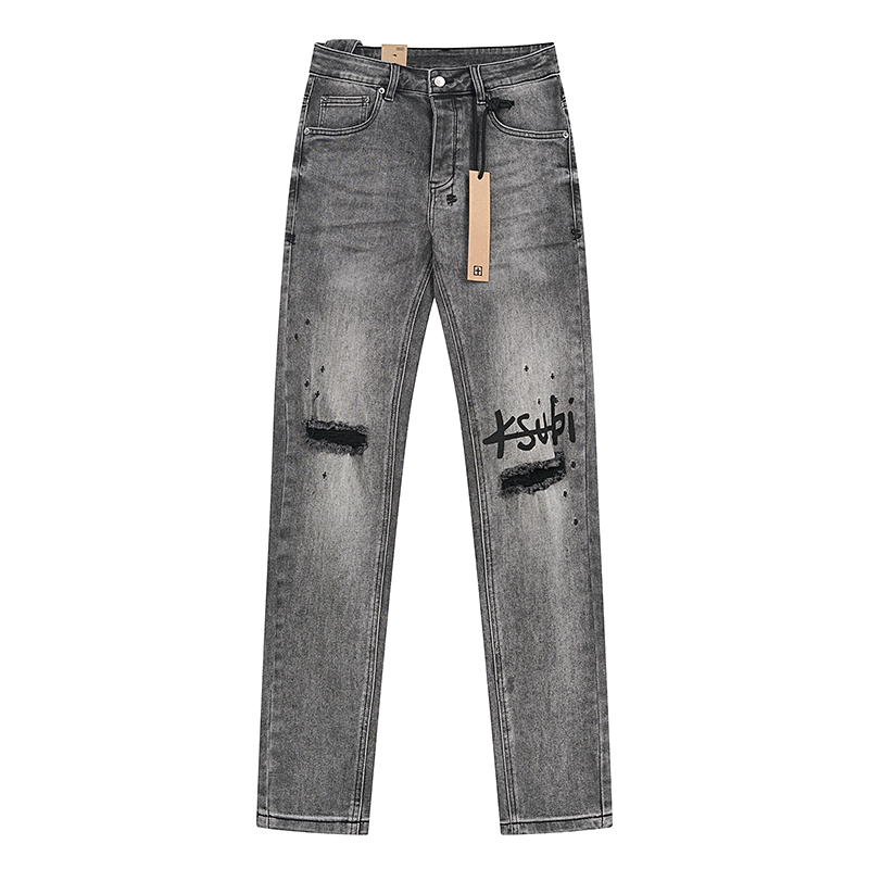 Jeans Denim 'Distressed Grey' - Edición Streetwear Urbano